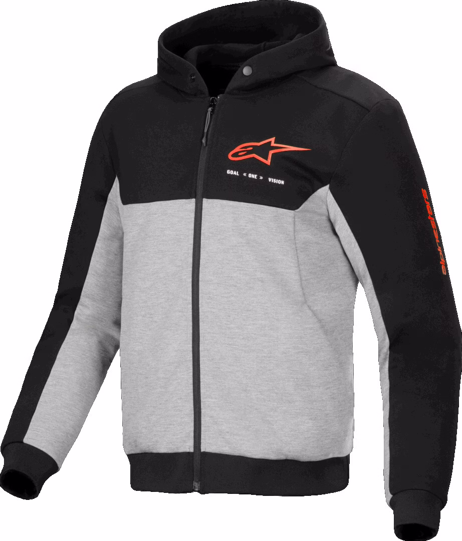 Alpinestars m. motoristična jopa s kapuco CHROME SPORT V2 Črna/Rdeča XL