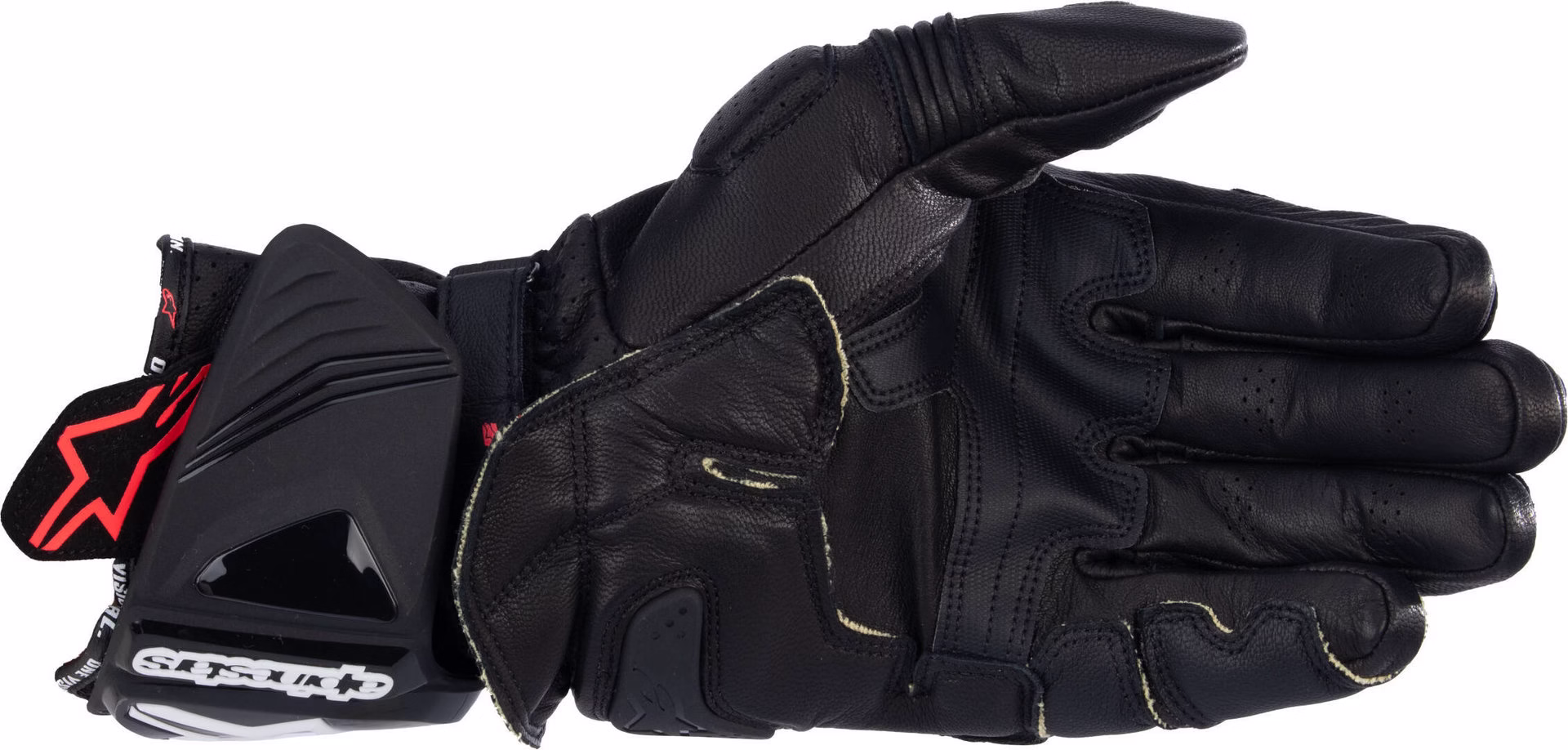 Alpinestars m. motoristične rokavice GP PRO R4 perforirane Črna/Rdeča Fluo/Bela 3XL