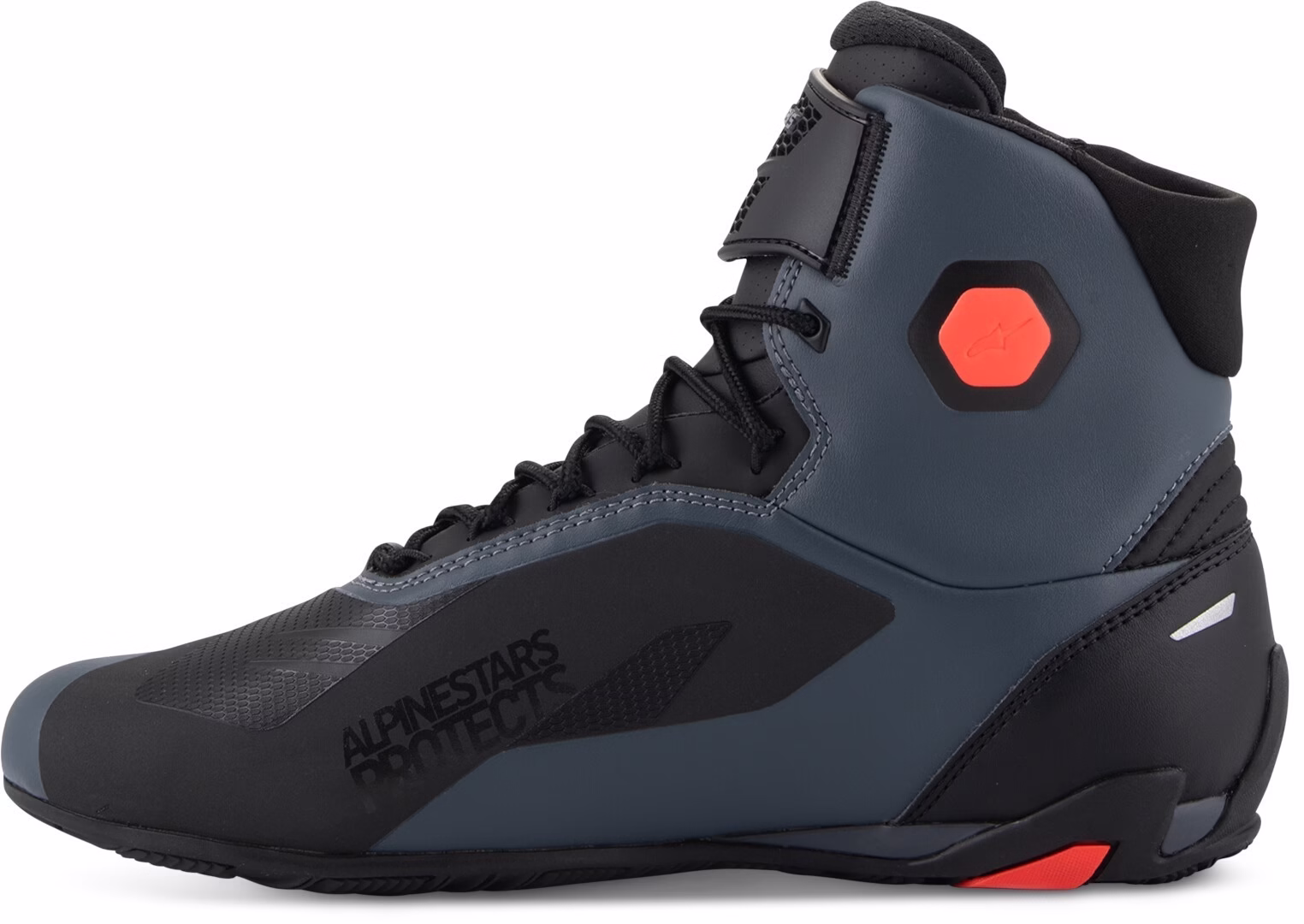 Alpinestars m. motoristični čevlji FASTER 4 Črna/Siva/Rdeča Fluo 40,5