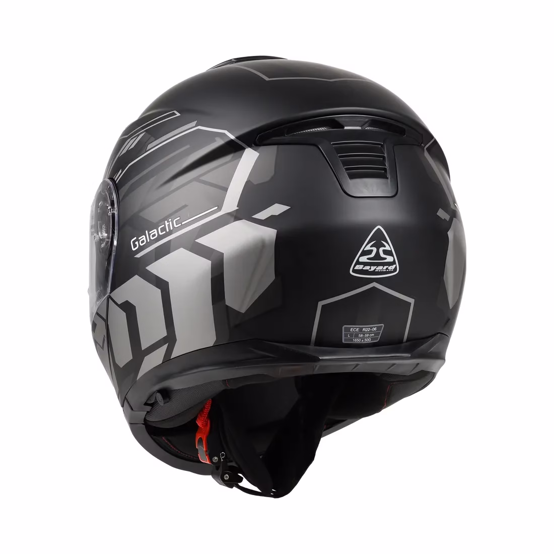 Bayard preklopna motoristična čelada FP-22 S GALACTIC Siva/Črna L