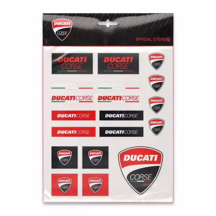 Ducati nalepke set CORSE BIG multicolor 25