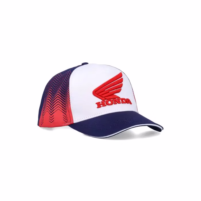 Honda kapa HRC RACING šilt - Honda WING Bela/Rdeča/Modra