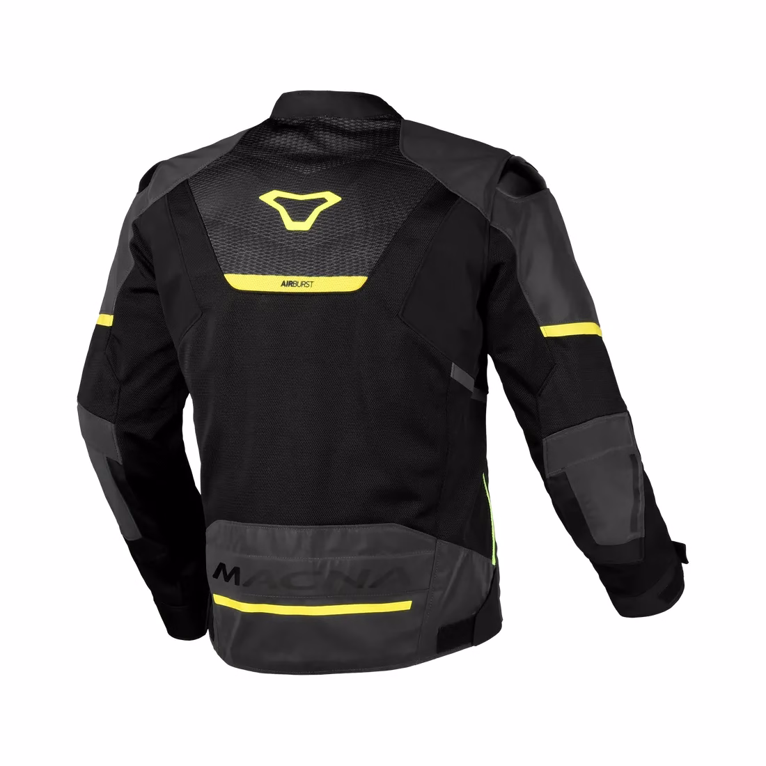 Macna m. motoristična jakna ORCANO 2.0 Air Nighteye Črna/Rumena 3XL
