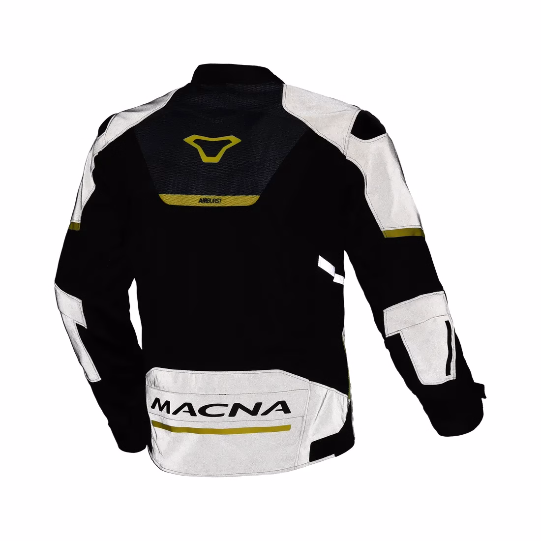 Macna m. motoristična jakna ORCANO 2.0 Air Nighteye Črna/Rumena L