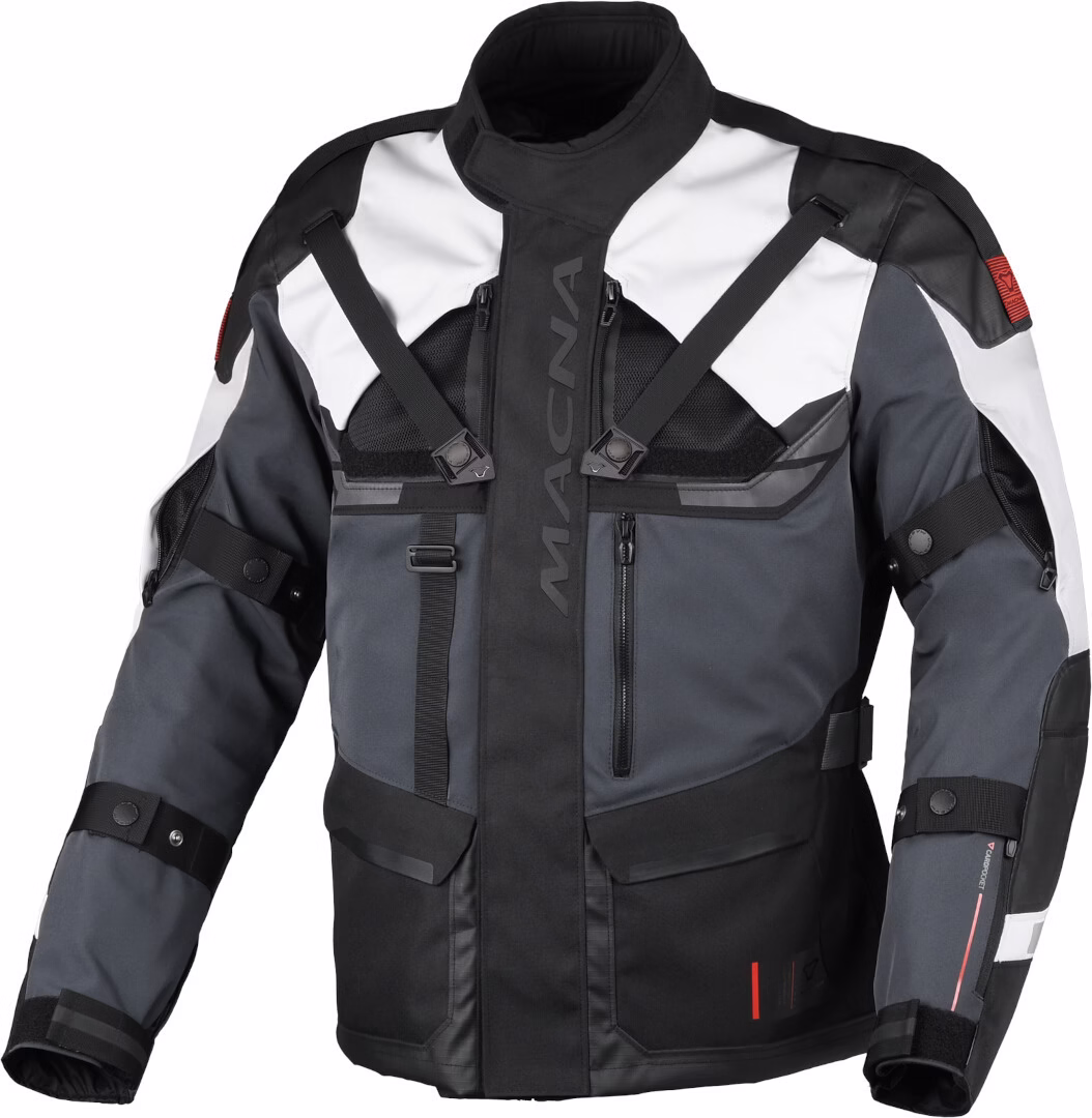 Macna m. motoristična jakna TOUROS Air Temno Siva/Črna 2XL