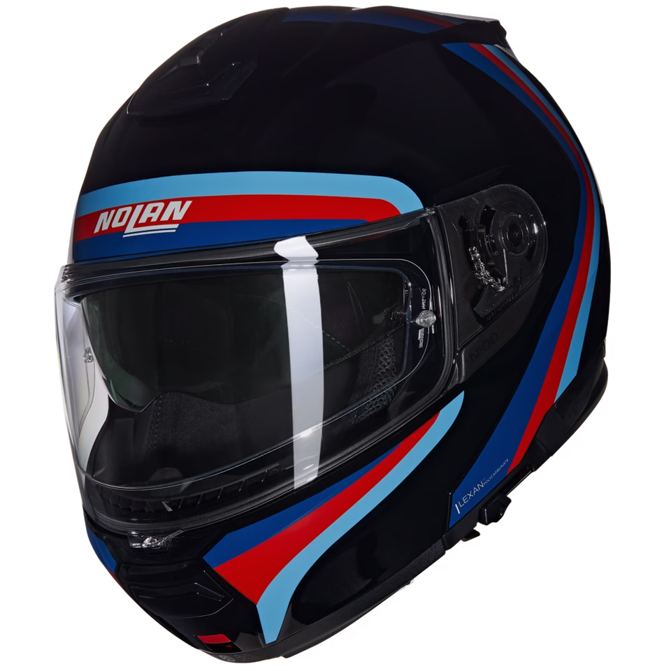 NOLAN preklopna motoristična čelada N100-6 Assoluto 348 Črna/Modra/Rdeča M