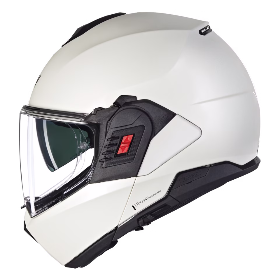 NOLAN preklopna motoristična čelada N120-1 Classico Nobile 320 N-Com FLIP-BACK Bela M