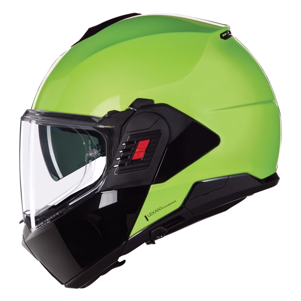 NOLAN preklopna motoristična čelada N100-6 Mivedi 329 Zelena Fluo/Črna 2XS