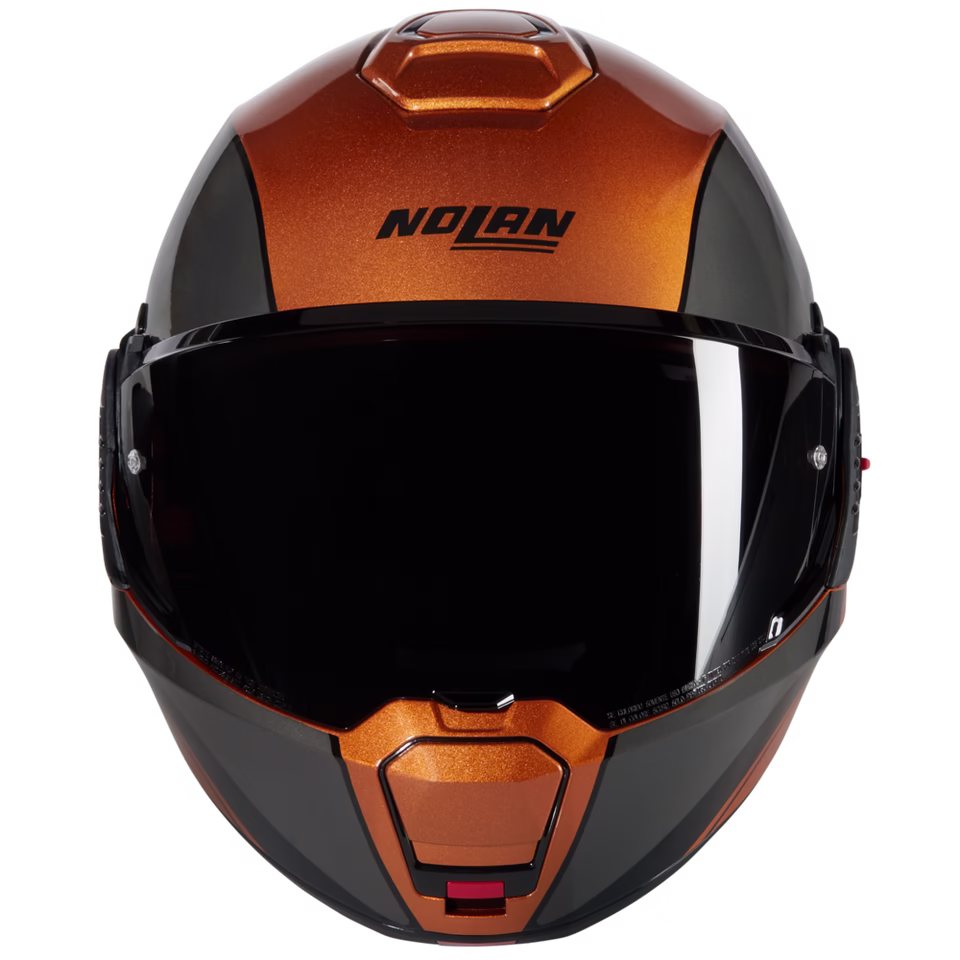 NOLAN preklopna motoristična čelada N120-1 Vernicatura Speciale 343 N-Com FLIP-BACK Rjava/Črna L