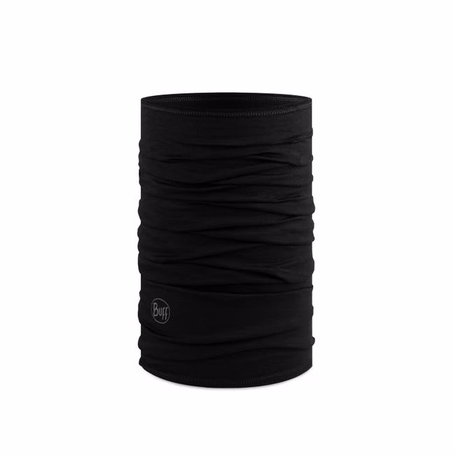 BUFF MERINO LIGHTWEIGHT SOLID BLACK
