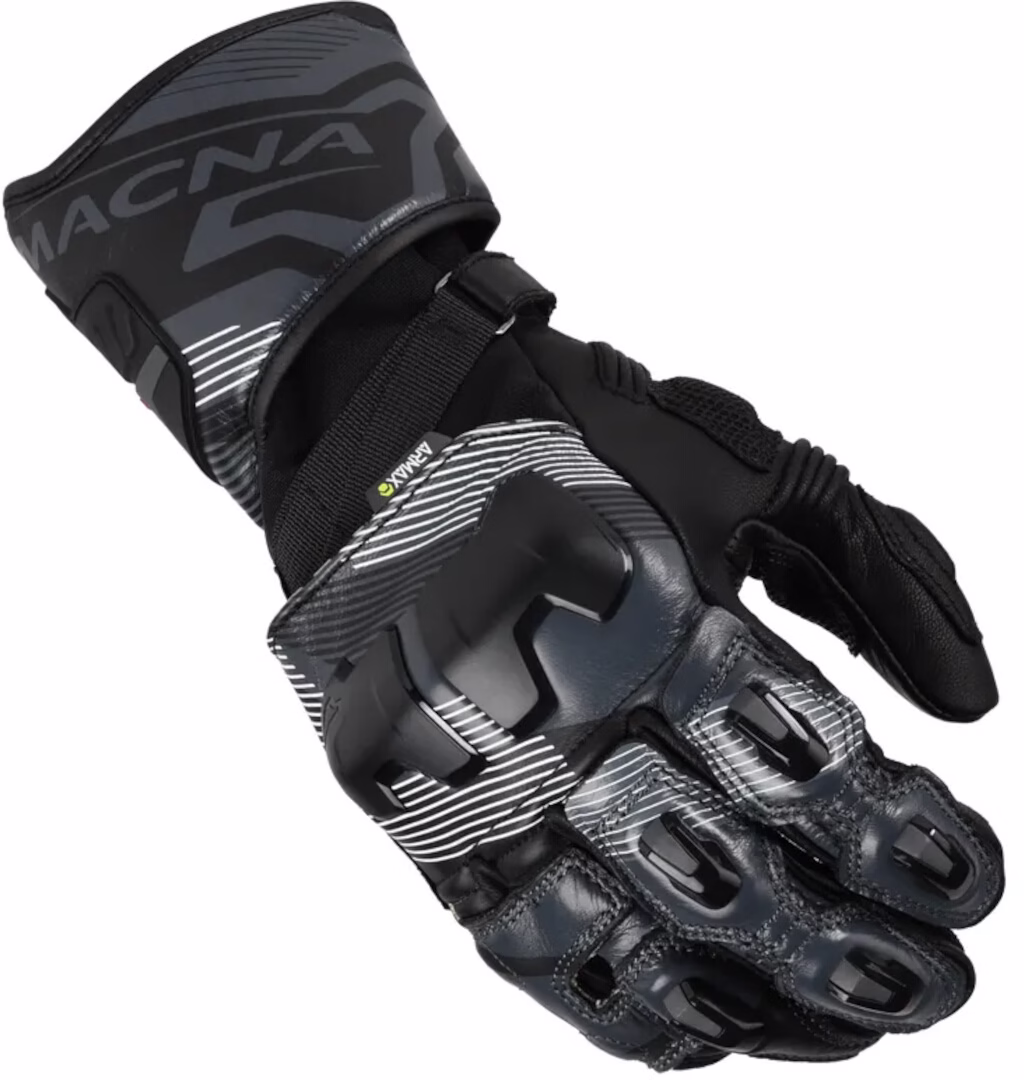 Macna m. motoristične rokavice POWERTRACK 2.0 Črna/Siva L