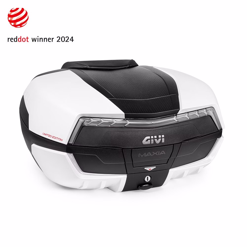 GIVI kovček Maxia 5 V58WLTD - Limited Edition Bela 58L