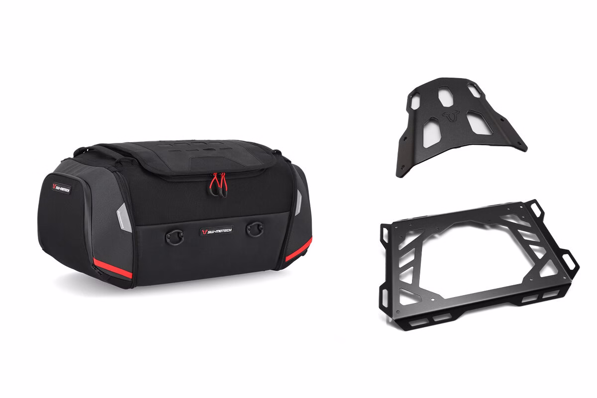Motech nosilec zadnje torbe in torba 42L RACK PACK za CB750 HORNET 22- Črna 42L