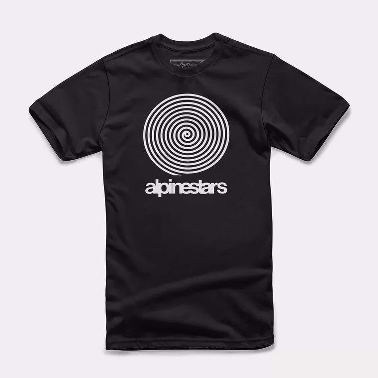 Alpinestars m. majica T-Shirt REAL SPIRAL Črna/Bela 2XL