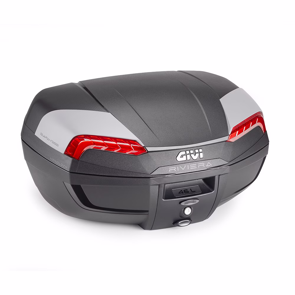GIVI kovček RIVIERA E46 2 Črna/Siva/Rdeča 46L