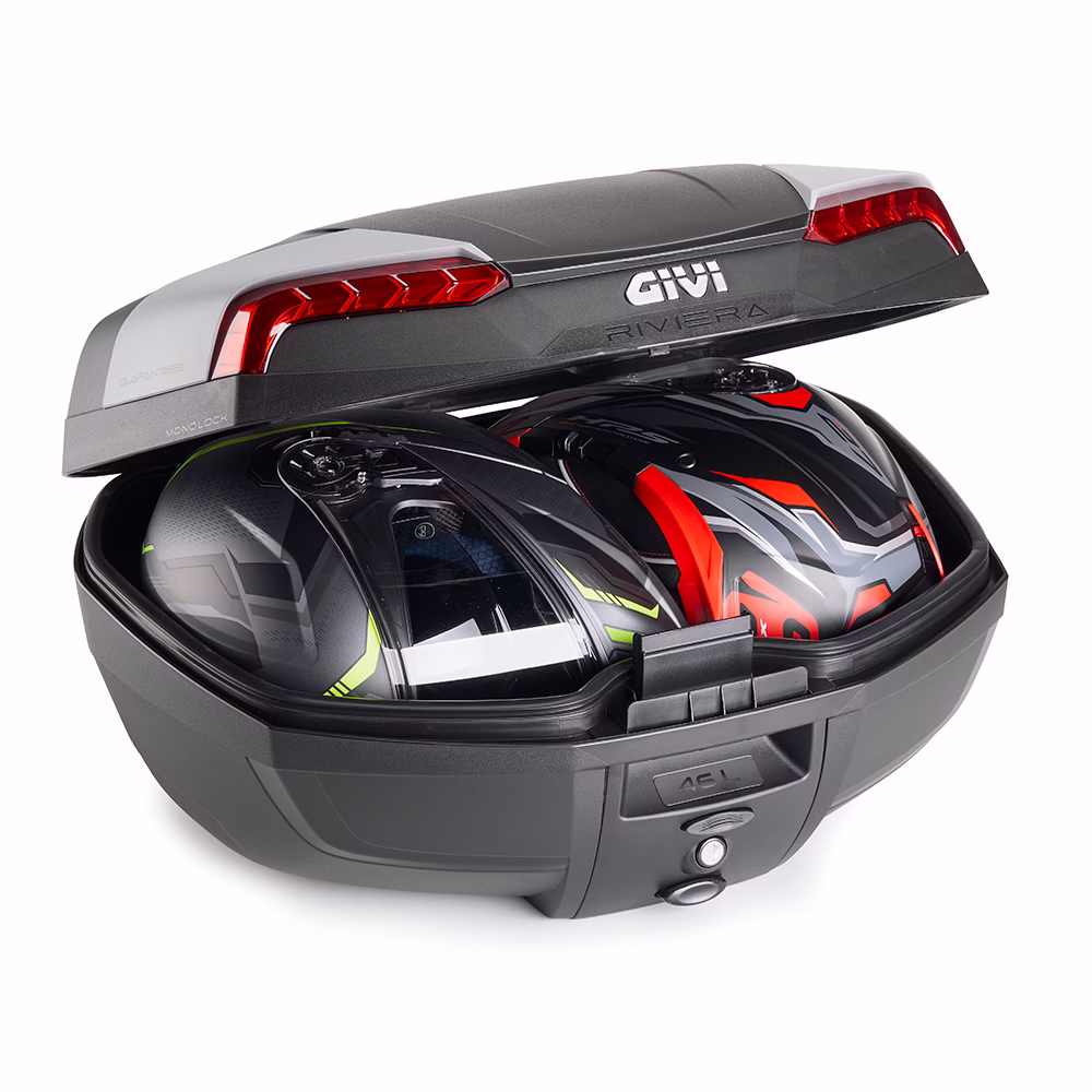 GIVI kovček RIVIERA E46 2 Črna/Siva/Rdeča 46L