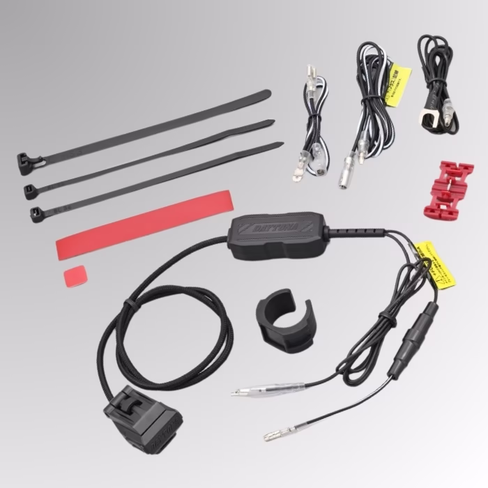 HS-Motoparts USB vtičnica Daytona Single 3.0 Quick Charge Črna