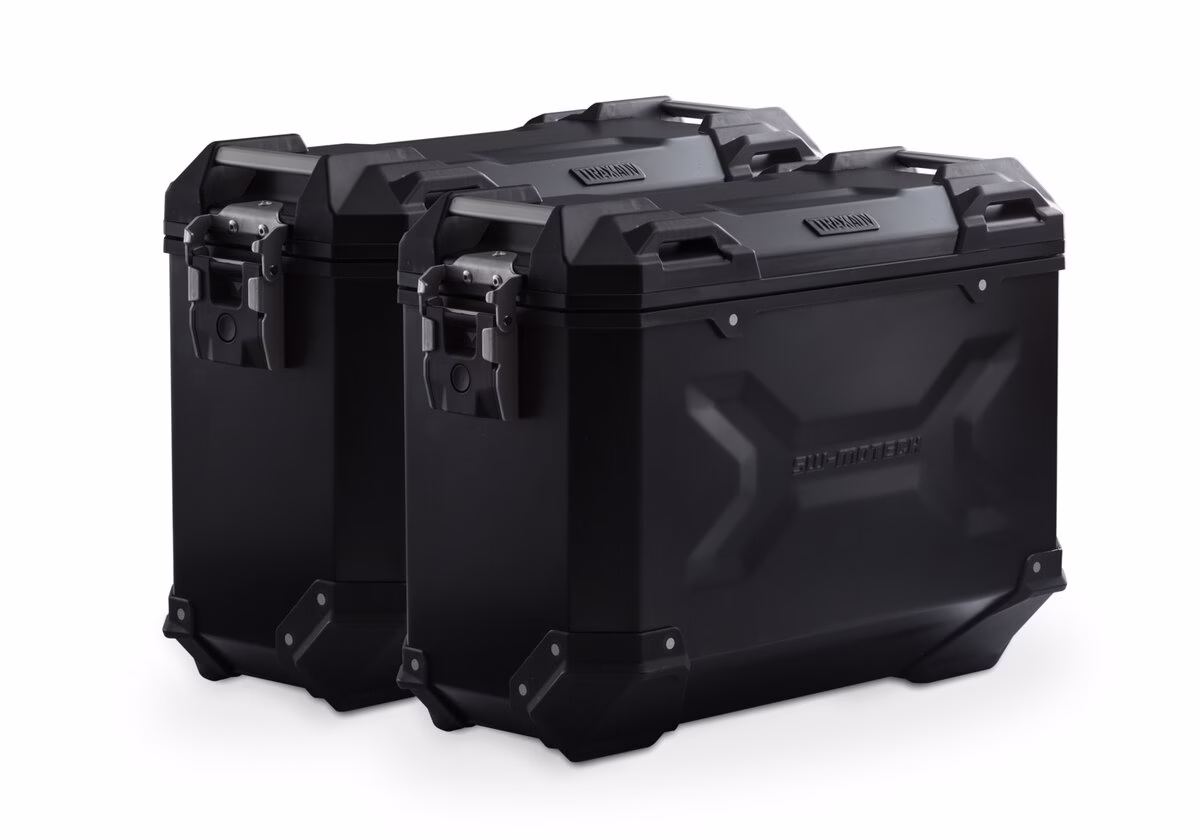 Motech stranski kovčki 37L - TRAX ADV Aluminium z nosilci za XL750 Transalp Črna 37L