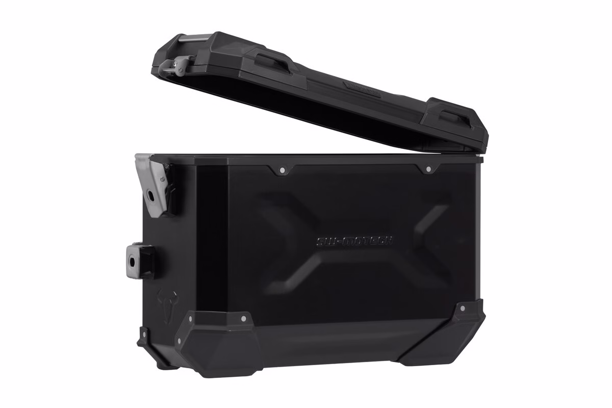 Motech stranski kovčki 37L - TRAX ADV Aluminium z nosilci za XL750 Transalp Črna 37L