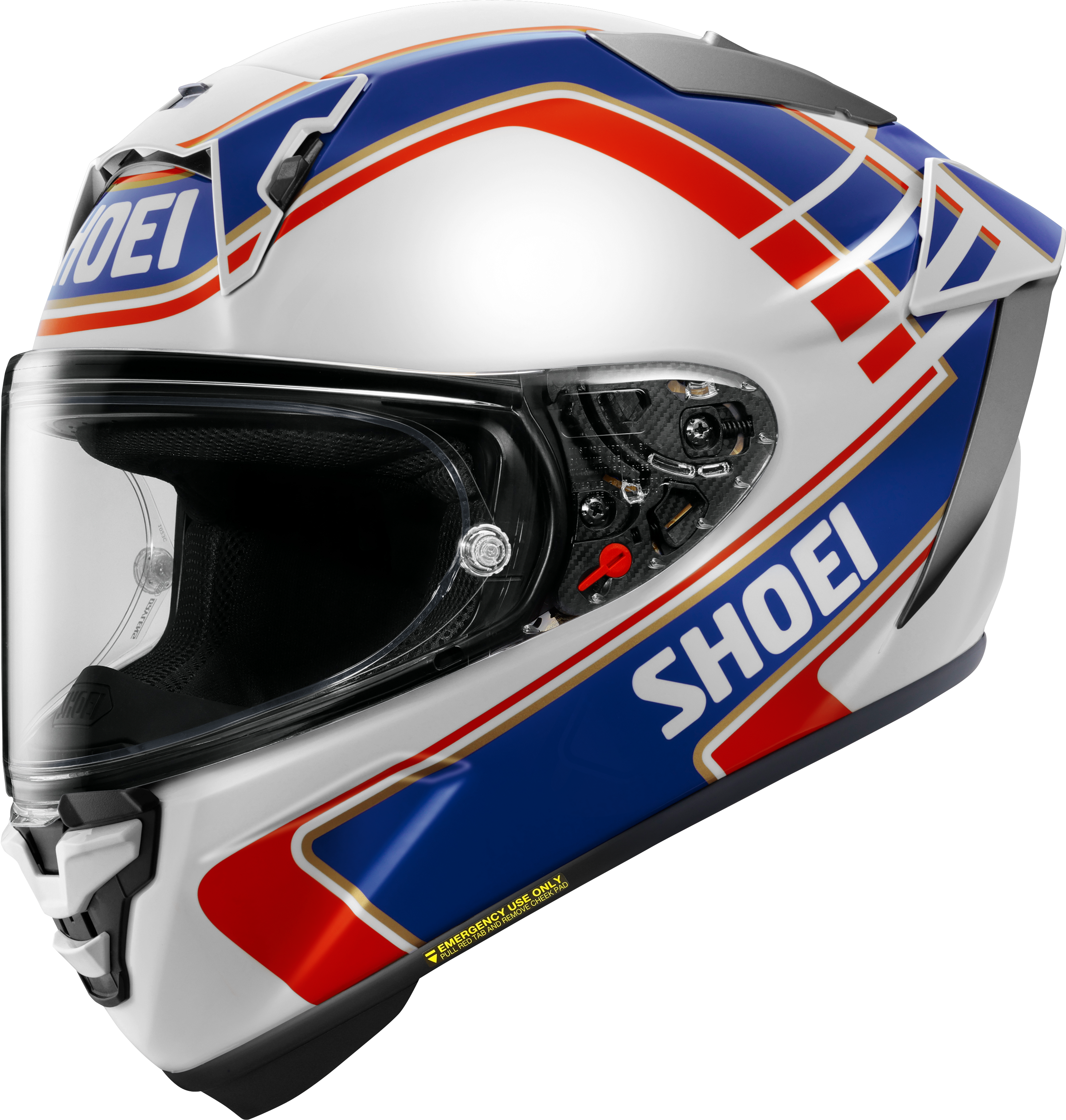 SHOEI integralna motoristična čelada X-SPR PRO Gardner TC-2 Bela/Modra/Rdeča L