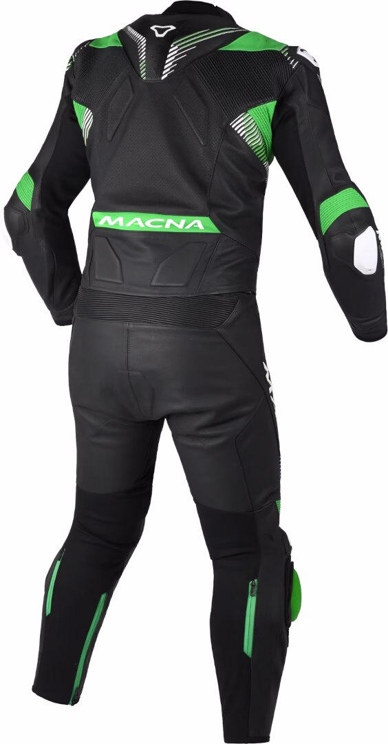 Macna m. motoristični kombinezon ARMADYL 2D perforiran Črna/Zelena/Bela 60