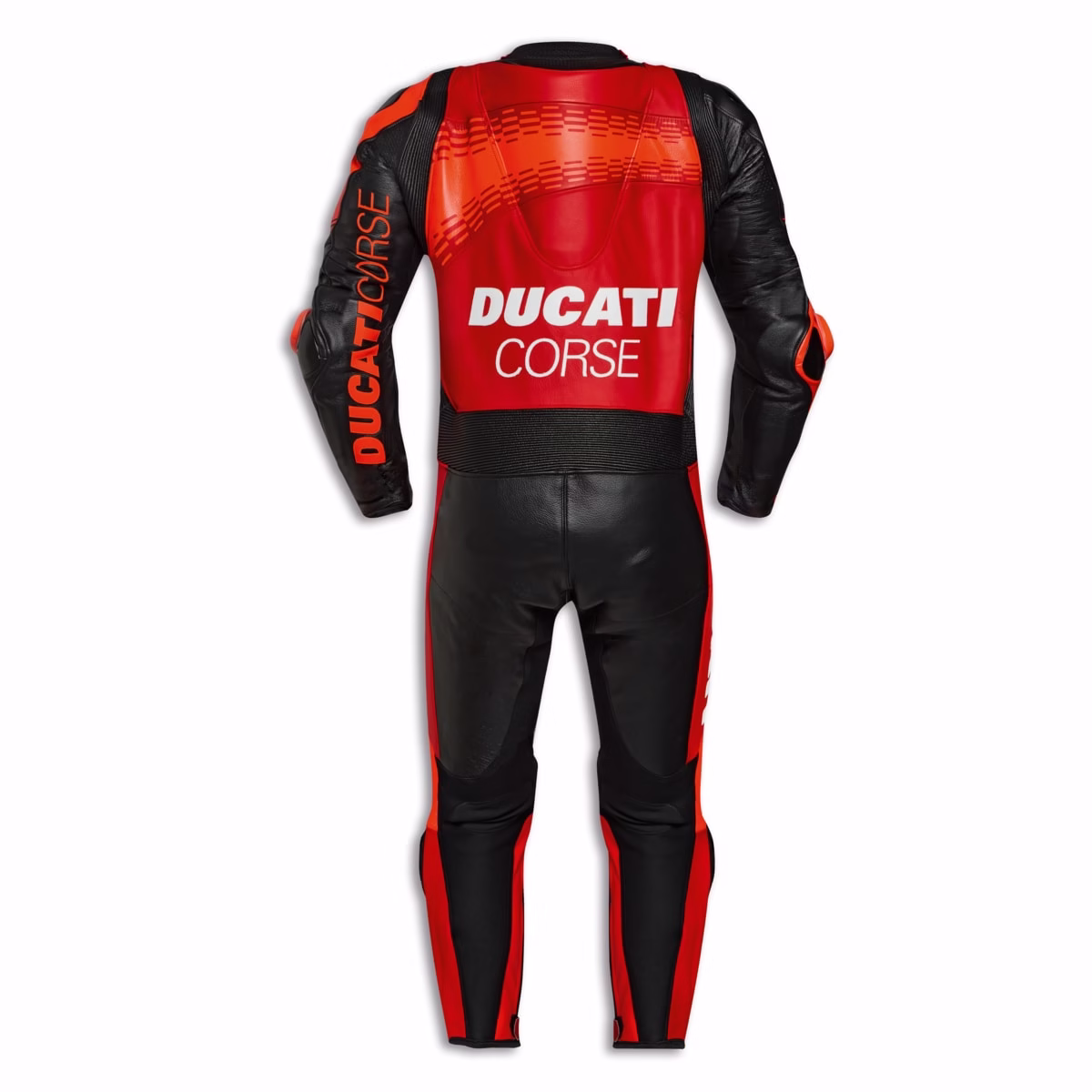 Ducati m. motoristični kombinezon CORSE C7 Rdeča/Črna/Oranžna/Bela 48