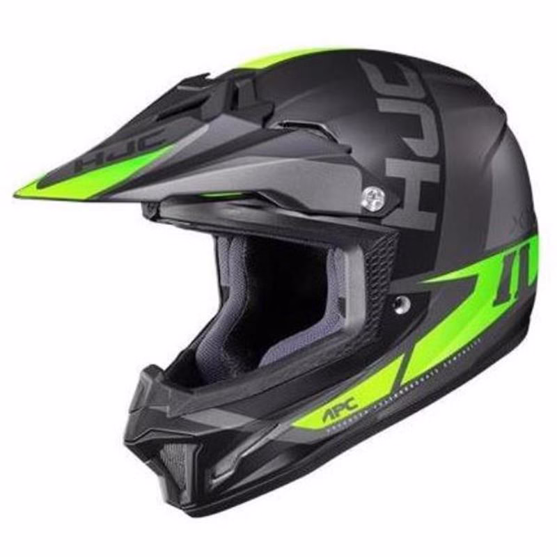 HJC crossover motoristična čelada CL-XY II CREED MC4HSF Črna Mat/Zelena S