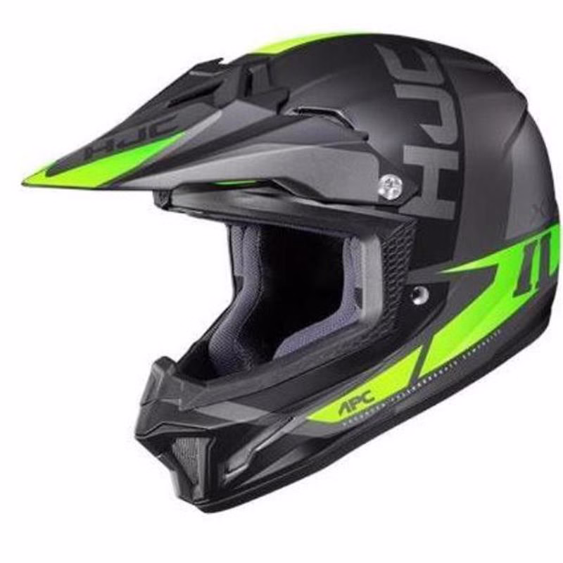 HJC crossover motoristična čelada CL-XY II CREED MC4HSF Črna Mat/Zelena S
