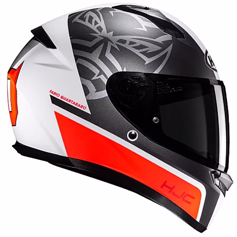 HJC integralna motoristična čelada C10 FQ20 MC1SF Bela/Črna/Rdeča L