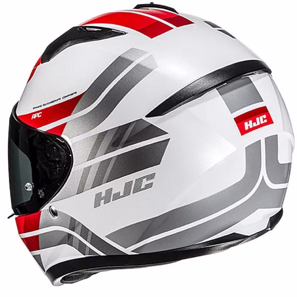 HJC integralna motoristična čelada C10 HIPER MC1 Bela/Rdeča/Siva S
