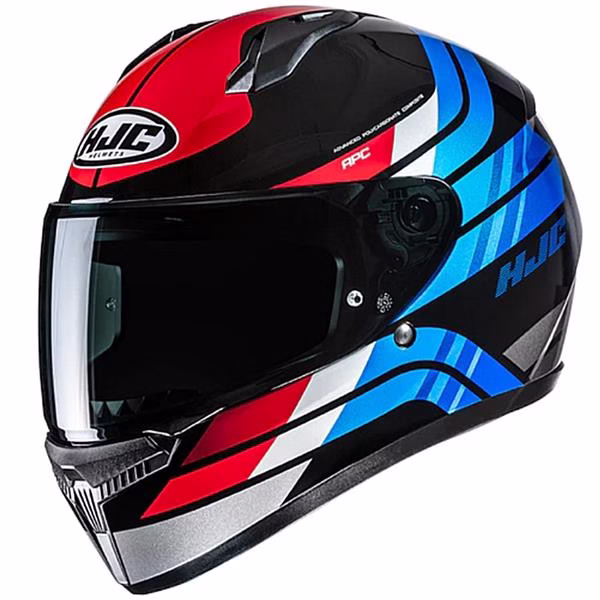 HJC integralna motoristična čelada C10 HIPER MC21 Rdeča/Modra/Črna M