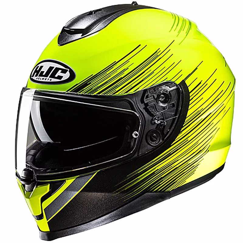 HJC integralna motoristična čelada C70N SWAY MC3H Rumena/Črna S