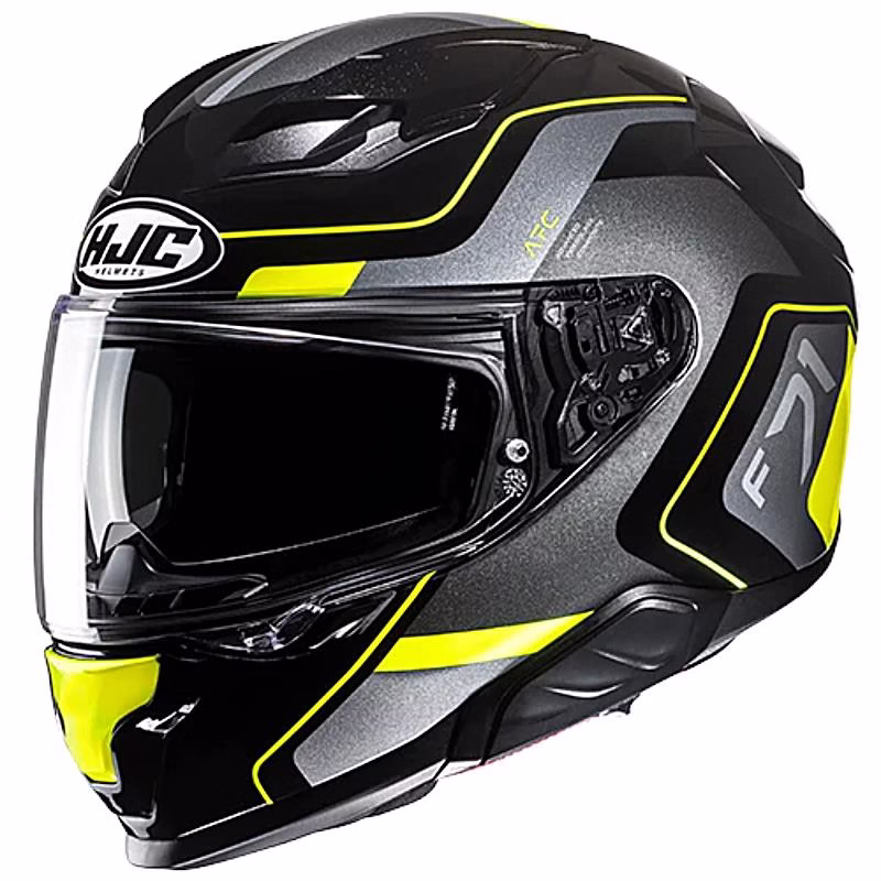 HJC integralna motoristična čelada F71 ARCAN MC3H Črna/Siva/Rumena XL