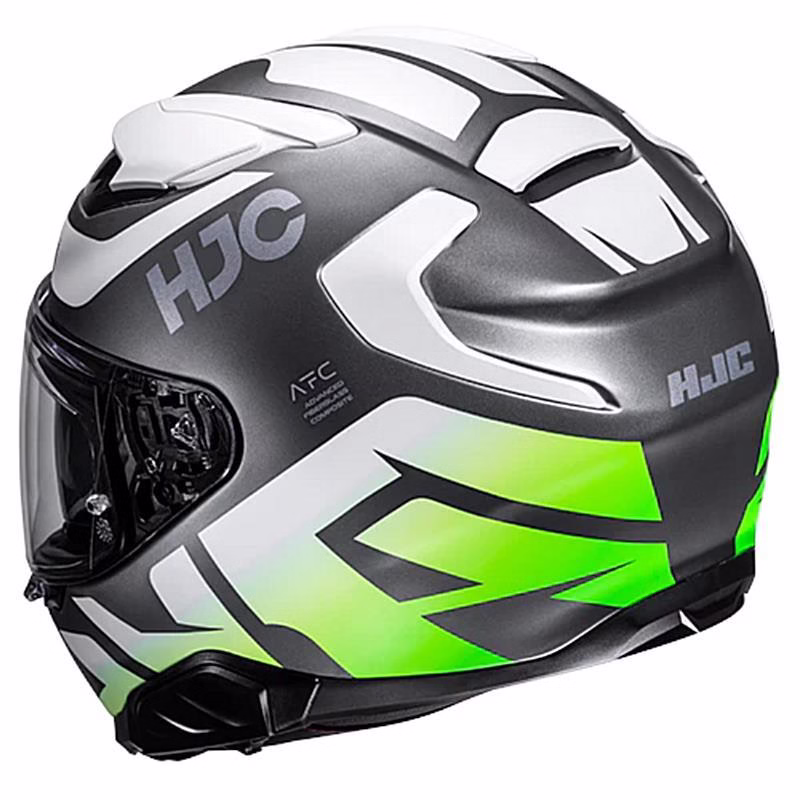 HJC integralna motoristična čelada F71 BARD MC4HSF Siva Mat/Bela/Rumena XL