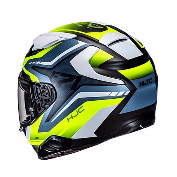HJC integralna motoristična čelada F71 FES MC3HSF Bela/Modra/Rumena M