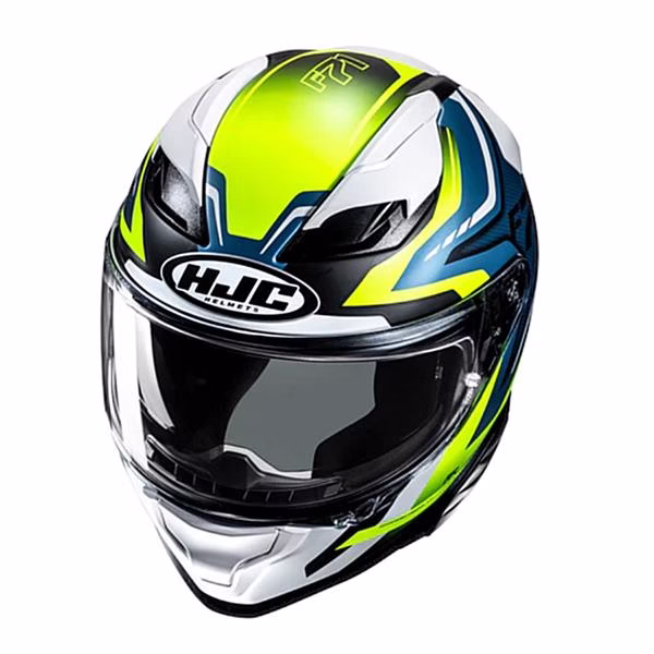 HJC integralna motoristična čelada F71 FES MC3HSF Bela/Modra/Rumena S