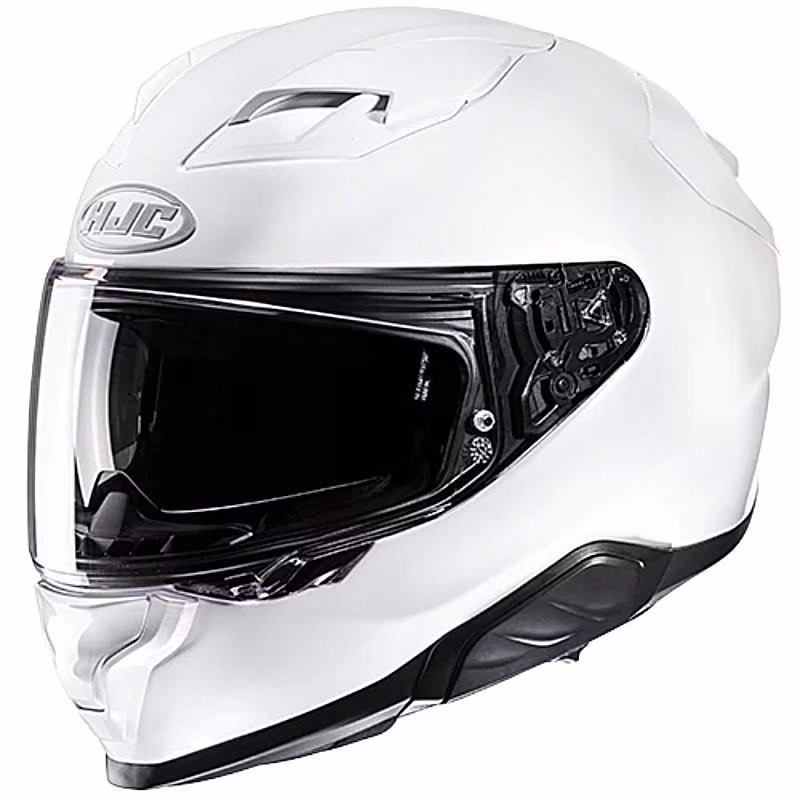 HJC integralna motoristična čelada F71 SOLID Bela Perla XS
