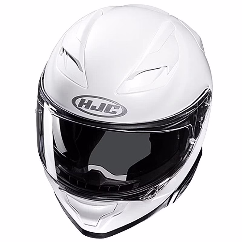 HJC integralna motoristična čelada F71 SOLID Bela Perla XS