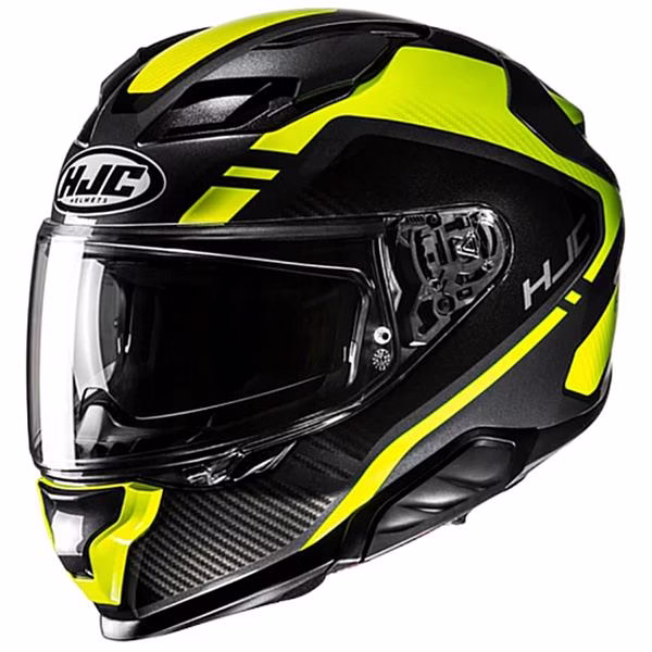 HJC integralna motoristična čelada F71 TOZZ MC3H Črna/Rumena M