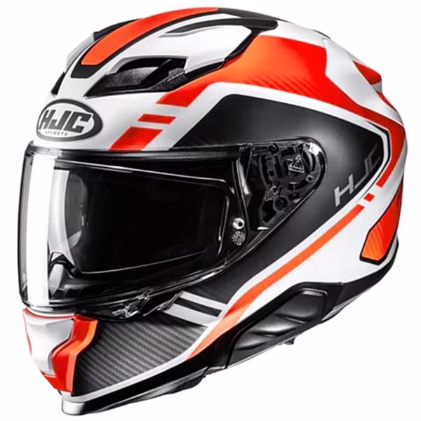 HJC integralna motoristična čelada F71 TOZZ MC6HSF Bela/Črna/Rdeča XL