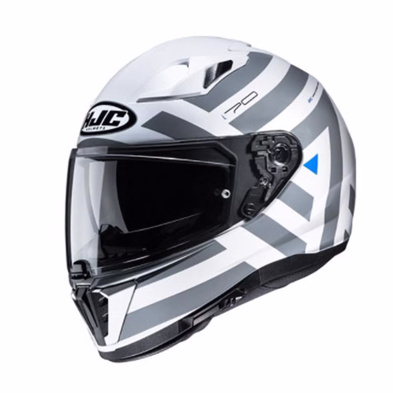 HJC integralna motoristična čelada i70 WATU MC10 Bela/Siva XL