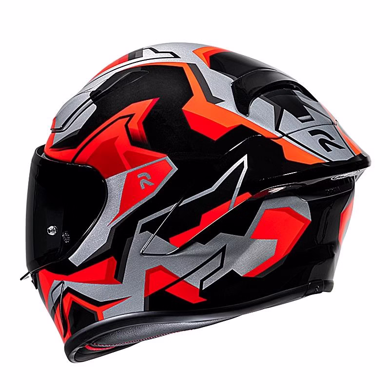HJC integralna motoristična čelada RPHA 1 NOMARO MC21 Rdeča/Črna/Siva S