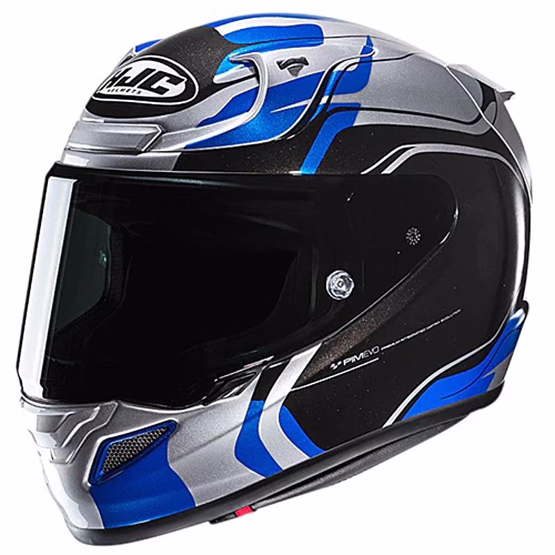 HJC integralna motoristična čelada RPHA 12 LAWIN MC2 Siva/Modra/Črna S