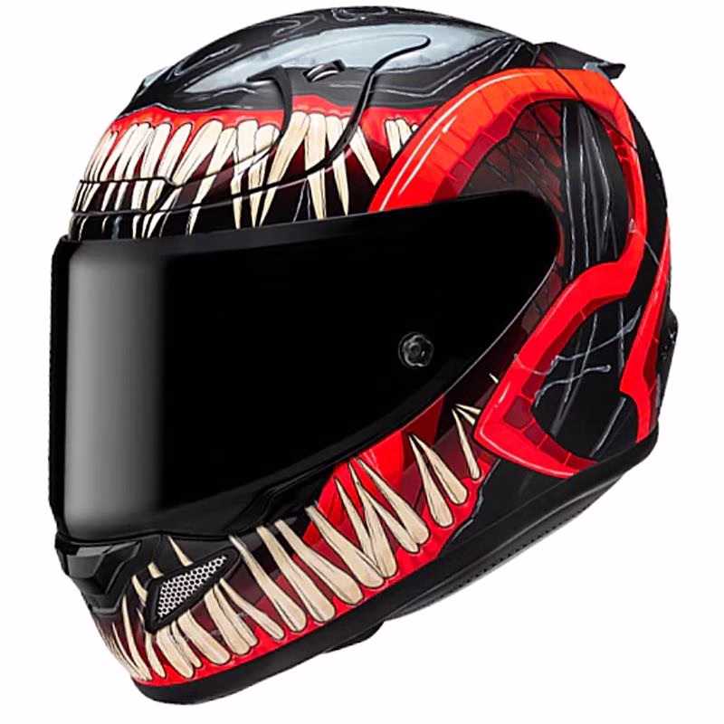 HJC integralna motoristična čelada RPHA 12 MAX VENOM 3 MARVEL MC1SF Črna/Rdeča/Beige S