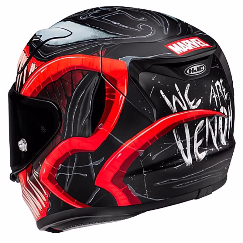HJC integralna motoristična čelada RPHA 12 MAX VENOM 3 MARVEL MC1SF Črna/Rdeča/Beige S