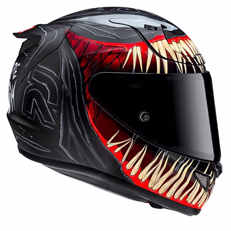 HJC integralna motoristična čelada RPHA 12 MAX VENOM 3 MARVEL MC1SF Črna/Rdeča/Beige S