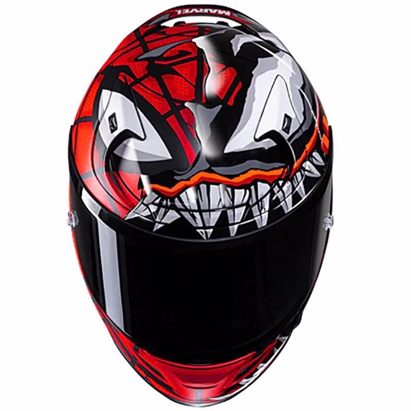 HJC integralna motoristična čelada RPHA 12 MAX VENOM MARVEL MC1SF Rdeča/Črna/Bela XL