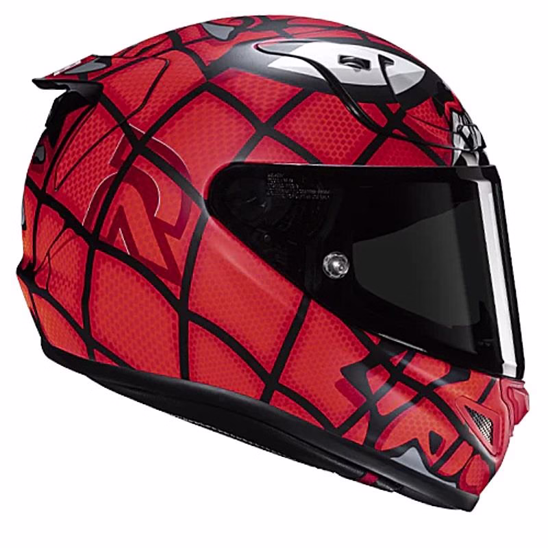 HJC integralna motoristična čelada RPHA 12 MAX VENOM MARVEL MC1SF Rdeča/Črna/Bela XL
