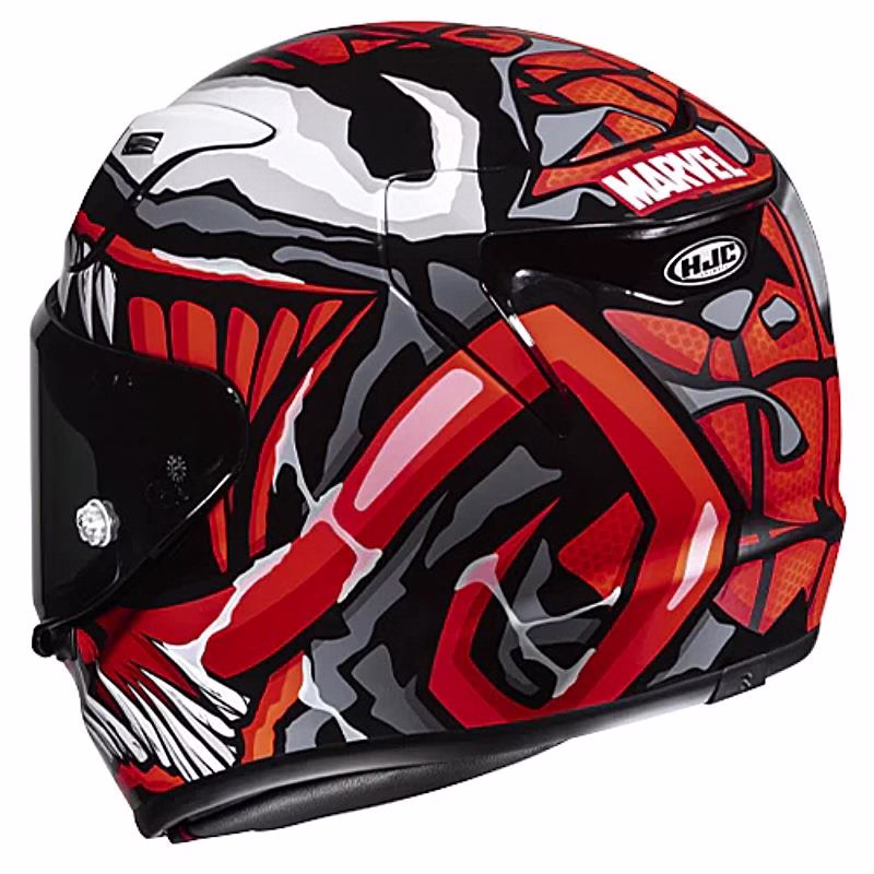 HJC integralna motoristična čelada RPHA 12 MAX VENOM MARVEL MC1SF Rdeča/Črna/Bela XL