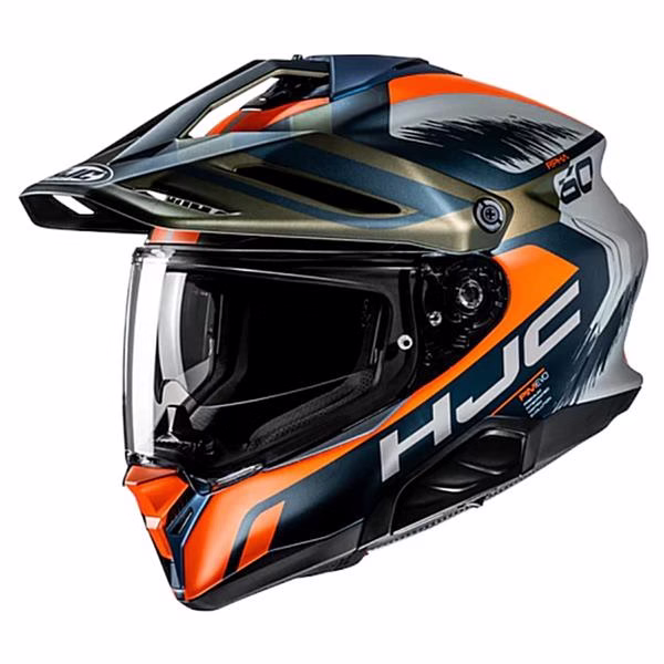 HJC integralna motoristična čelada RPHA 60 QUID MC47SF Modra/Oranžna/Siva L